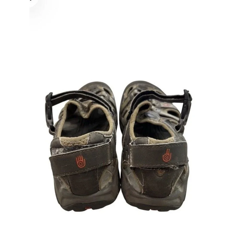 Teva Omnium Mens 8.5 Brown Closed Toe Hiking Water Sandals ShocPad